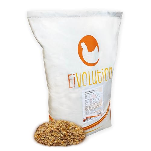 Eivolution Bio-Körnermischung aus Getreideschrot mit Oregano-Öl - Naturland Zertifiziert - 10 kg - Für Hühner, Wachteln, andere Geflügel von eivolution