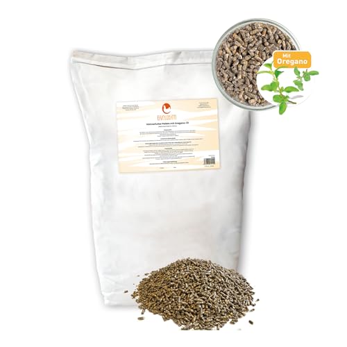 Eivolution Bio-Legehennen-Pellets mit Oregano-Öl für Geflügel 10kg | Für Hühner und Wachteln | Hühnergesundheit | probiotisch | Kräuterpellets von eivolution