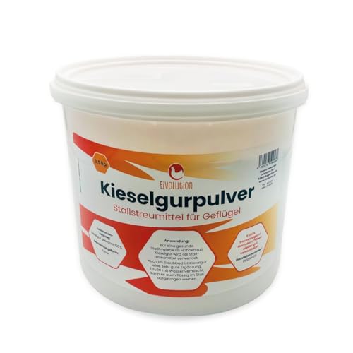 eivolution Kieselgurpulver - 3,5 kg– effektive Milbenbekämpfung - gesunde Stallhygiene - ohne chemische Zusätze - ohne Gift von eivolution