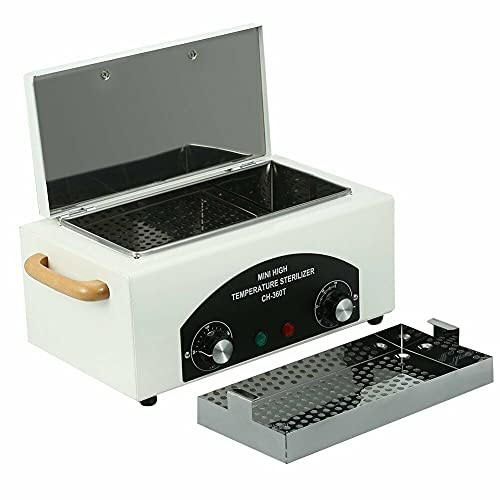 300W Hitzesterilisator, Hochtemperatur-Metallwerkzeug-Reinigungsbox, Desinfektionsbox Maniküre mit Timer Pediküre SPA-Salon-Ausrüstung für verschiedene Schönheits-Haar-Nagel-Metallwerkzeuge von ele ELEOPTION