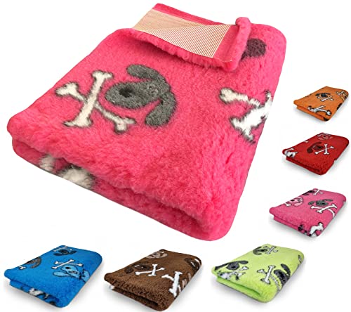 elropet Hundedecke Hundematte Premium rutschfest S/M/L für kleine Hunde/große Hunde Vet Bed höchste Qualitätsstufe (S 80cm X 50cm, Pink) von elropet