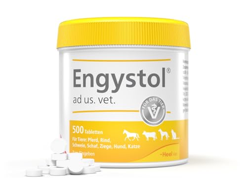 Engystol ad us. Vet. Tabletten 500 Tabletten | Natürliches Tierarzneimittel für Pferde, Rinder, Schweine, Schafe, Ziegen, Hunde und Katzen | Made in Germany von engystol