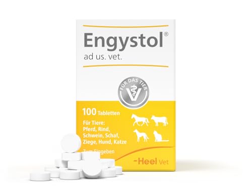 Engystol ad us. Vet. 100 Tabletten | Natürliches Tierarzneimittel für Hunde, Katzen, Pferde, Rinder, Schweine, Schafe und Ziegen | Made in Germany von engystol