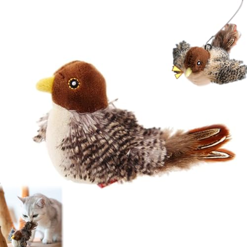 enseak kolibri katzenspielzeug,katzenspielzeug Vogel flattern,Flapping Bird cat Toy,Katzenspielzeug - Simulierter Zwitschernder Vogel,Simulierter Zwitschernder Vogel,Flatternder Vogel Katzenspielzeug von enseak