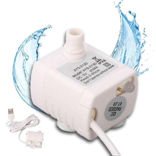 DC 5 V USB Wasserpumpe Katzenwasserbrunnen Pumpe Pump Wasserbrunnen Pumpe Mini -Katzenwasserspender Pumpe sicher und leicht zu reinigen von equlup