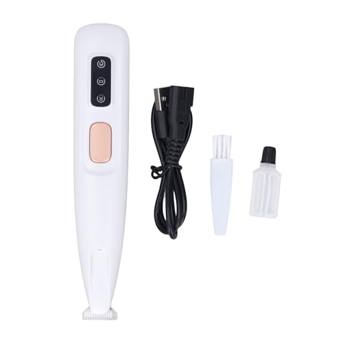 equlup Elektrischer Katpaw Haar Trimmer, ABS Elektrisch Petpaw Haar Clipper Niedriggeräusches wiederaufladbares Hundpotenhaarschneider mit LED -Licht für Haustiere von equlup