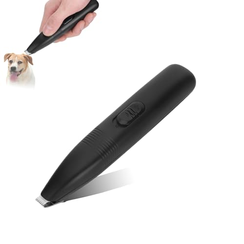 equlup Hunde Haar Trimmer, Haustier Fuß Haar Rasierer Hund Beauty Haar Trimmer Tief Noise Cat Foot Hair Rasierer Clipper wiederaufladbare Haustierpflegezubehör für Haustiere Katzenhund von equlup