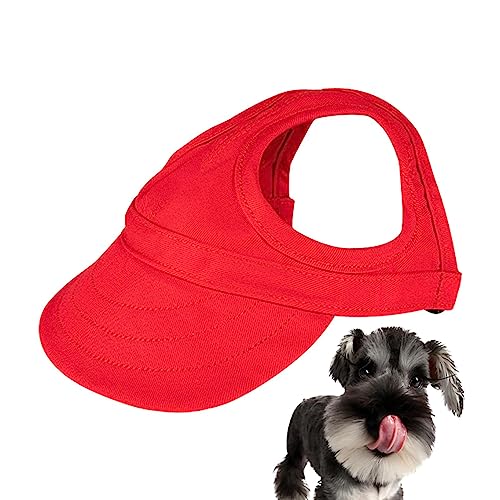 Hunde-Baseballmütze | Hundemütze für kleine Hunde mit Ohrlöchern | Cat Outdoor Sunbonnet, Hundehaube, Hundehut für Outdoor-Sport, Spielen am Strand Ereqeip von ereqeip