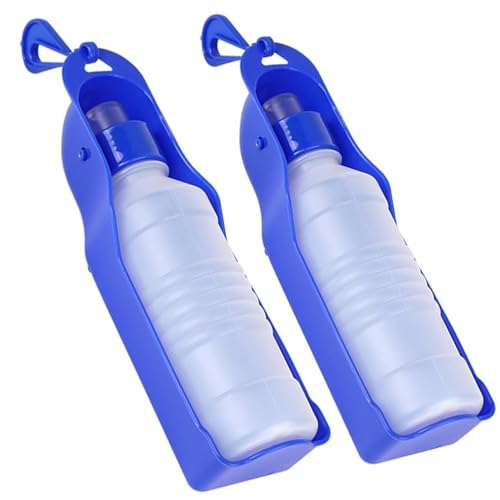 2pcs Hundwasserflasche 8.45 Unzen tragbare Hundwasserflasche Faltbare Hundwasserflaschen für Wanderwasserspender für Welpen kleine Hunde Haustiere Welpen Vorräte von eurNhrN