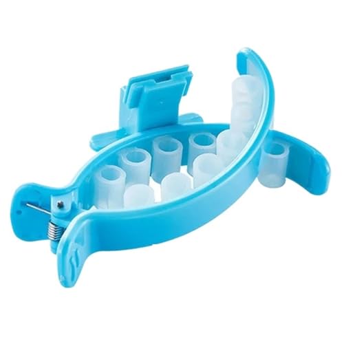 Pet Pooper Hundekotbeutelspender, Kreativer Katzen-Toilettenpflücker Mit Schwanzclip Und 20-teiligem Beutel, Tragbares Scooper-Picker-Reinigungswerkzeug (Color : Blue) von eyob