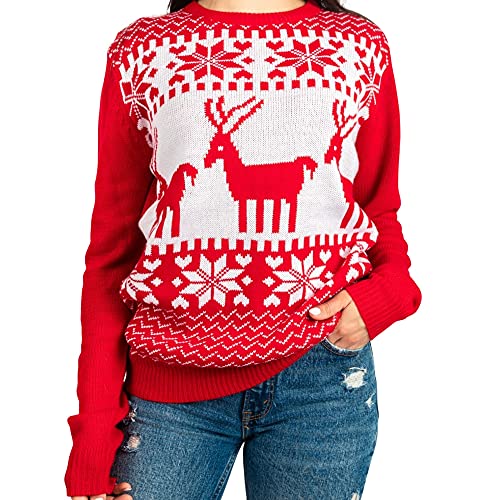 famjamjams Passende Haustier und BesitzerPullover – 100 % Acryl Haustier Eltern hässlicher Weihnachtspullover – Klassischer Weihnachten, menschliches Unisex 3XL (passt wie Wmn's 3XLHerren XL) – von famjamjams