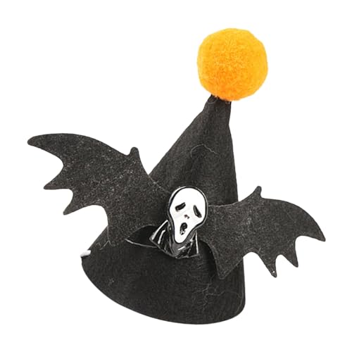 fanelod Fledermausmütze für Katzen, Fledermausmütze für Hunde,Halloween-Partyhut für Katzen - Niedliche Katzenmütze für Halloween, Kätzchen-Halloween- -Hundemütze für Weihnachten, Geburtstag, von fanelod