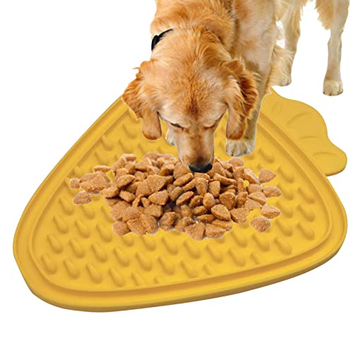 fanelod Leckpad für Hunde, Anti-Erstickungs-Silikon, langsamer Futterspender für Katzen, Hundebedarf, zerstörerisches Verhalten, Langeweile, reduziert Langeweile, perfekt zum Essen, Baden und Pflegen von fanelod