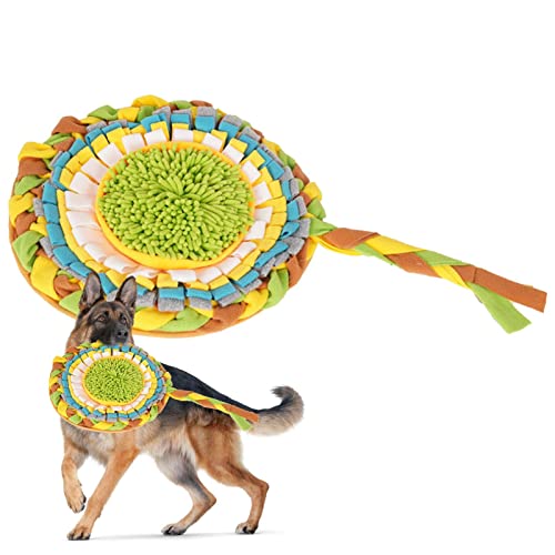 fanelod Schnüffelmatte für Hunde,Snuffle Interaktives Hundespielzeug | Fun Crinkly Plüsch-Hundebereicherungsspielzeug, mentale Stimulation, interaktive Hundefuttermatte für natürliche Nahrungssuche von fanelod