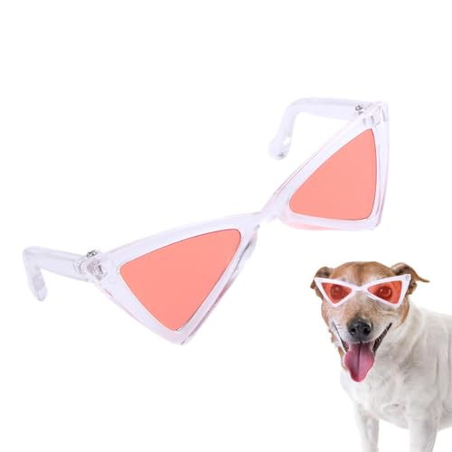 fanelod Süße Hundesonnenbrille,Lustige Hundesonnenbrille - Lustige dreieckige Haustier-Sonnenbrille | Tierkostüm-Brille, süße Katzen-Sonnenbrille für Partys, Zeremonien, Ausflüge, Festivals von fanelod