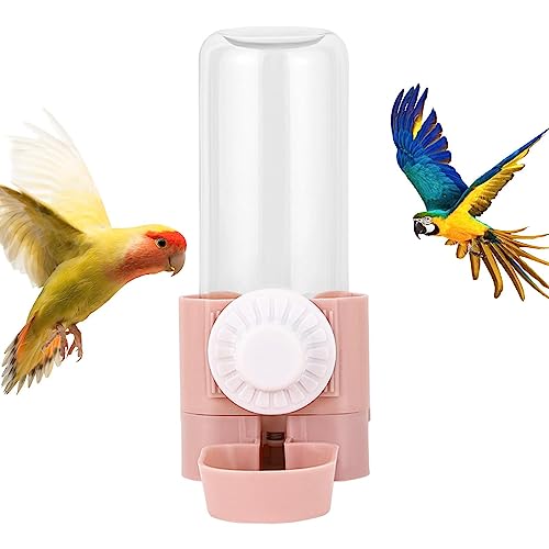 fanelod Vogelfutterstation für Käfig | Automatische Vogelfutterstation 500 ml | Wasserschale für Vögel, langlebige Tränke für Vögel, Papageien, Hamster, Schweinchen von fanelod