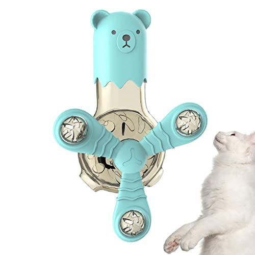 fanelod Windmühle Katzenspielzeug Katzenspinner - 360 Grad drehbarer Futterspender Windmühle Katzenspielzeug - Multifunktionales interaktives Lernspielzeug für Katzen, Hunde und Welpen von fanelod