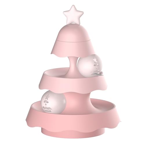 fanlangyi Weihnachtsbaum Katzen Track Spielzeug Interaktives Spielzeug Intelligenz Training Amusements Platte Tower Katzen Kratzspielzeug Interaktives Katzen Spielzeug für Indoor Pet Interaktive von fanlangyi