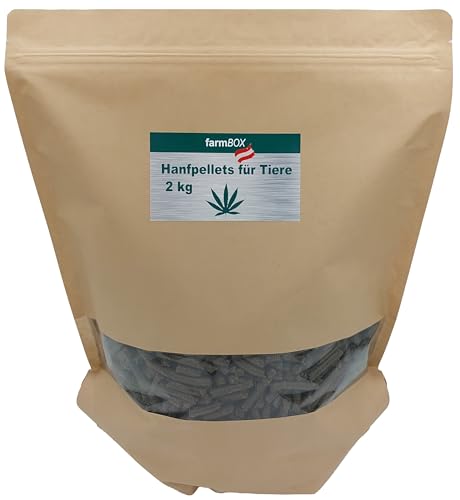 farmBOX Pferdehanf Hanfpellets für Tiere (2kg) von farmBOX by KNOLLfarming