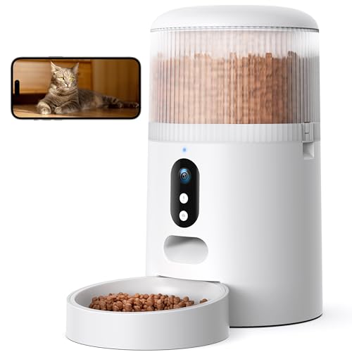 Faroro Futterautomat Katze WiFi, 3MP HD Video Katzenfutter Automat mit Nachtsicht, 4L Futterspender für Katzen/Hunde mit Zwei-Wege-Audio, APP-Steuerung, Bewegungserkennung & Doppelte Kraft Faroro Futterautomat Katze WiFi, 3MP HD Video Katzenfutter Automat mit Nachtsicht, 4L Futterspender für Katzen/Hunde mit Zwei-Wege-Audio, APP-Steuerung, Bewegungserkennung & Doppelte Kraft von faroro