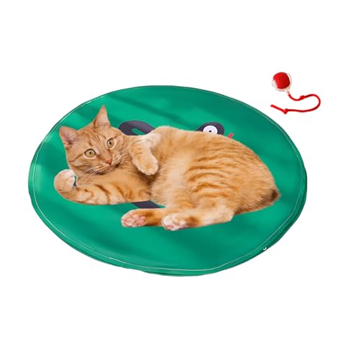 fayarrd Interaktiver Katzenball Spielzeug, Bewegungsaktivierte Katzenkugel Mit Spielmatte, Versteckhülle, Jagdspiel Zur Beschäftigung & Bewegungsförderung Für Kätzchen fayarrd Interaktiver Katzenball Spielzeug, Bewegungsaktivierte Katzenkugel Mit Spielmatte, Versteckhülle, Jagdspiel Zur Beschäftigung & Bewegungsförderung Für Kätzchen von fayarrd