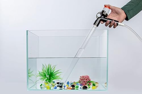 fdsmall Wasser-Siphon-Pumpe, manueller Aquarium-Kiesreiniger, Aquarium-Reiniger, Aquarium-Siphon-Pumpe, Siphon, täglicher Wasserwechselfilter für Aquarium-Reinigungsset von fdsmall