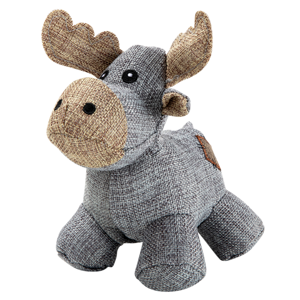 Hunde-Plüschspielzeug Country Dog Moose braun-grau, Maße: ca. 21 x 21 cm von fehlt