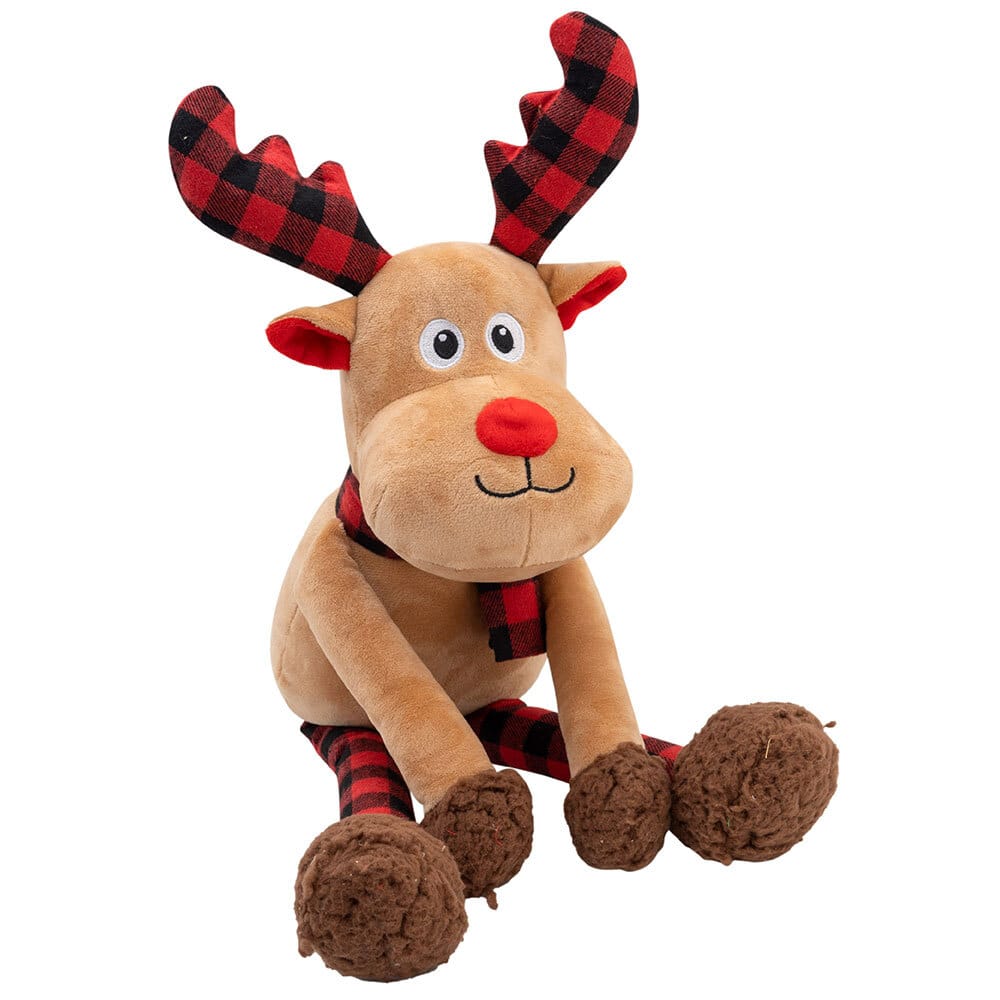 Hunde-Plüschspielzeug Weihnachtsrentier Ralph Reindeer braun, Maße: ca. 64 x 19 cm von fehlt