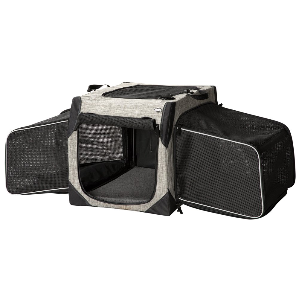 Hunde-Transportbox Traveller Extend grau, Gr. S, Maße: ca. 51 x 33 x 34 cm von fehlt