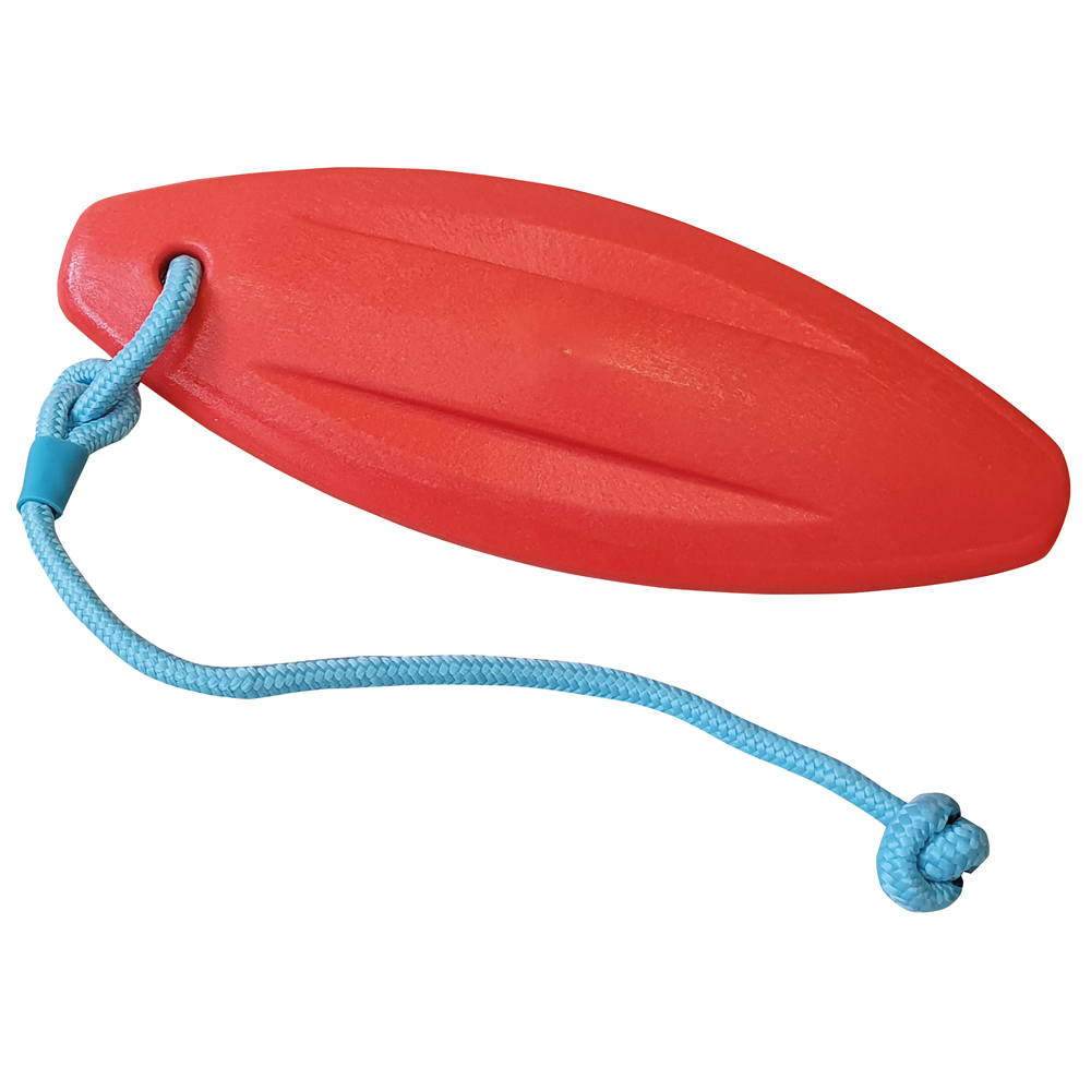 Hunde-Wasserspielzeug Lifeboard rot-blau, Länge: ca. 26 cm von fehlt