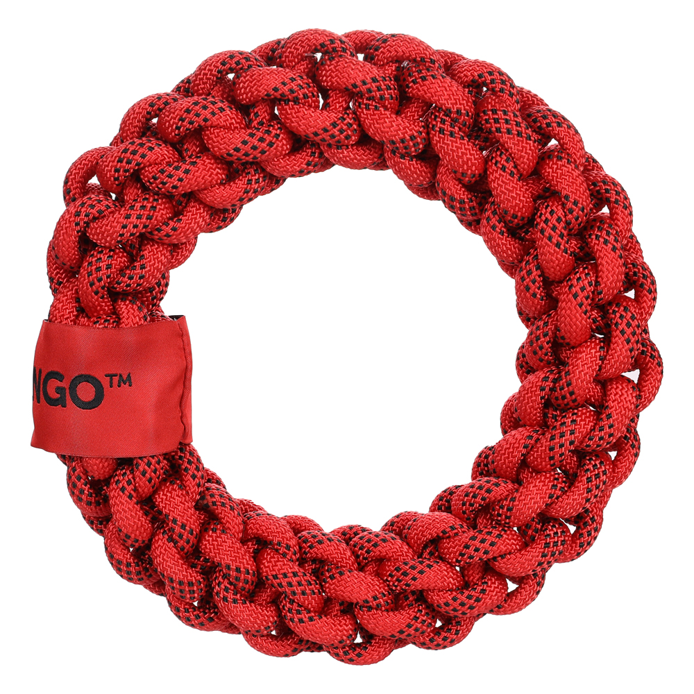 Hundespielzeug Vokas Tau-Ring rot/schwarz, Gr. S, Durchmesser:  ca. 20 cm von fehlt