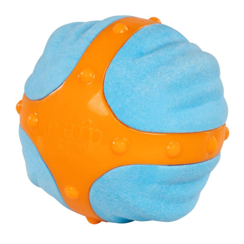 Hundespielzeug X-Bounce Ball blau-orange, Durchmesser:  ca. 6,5 cm von fehlt