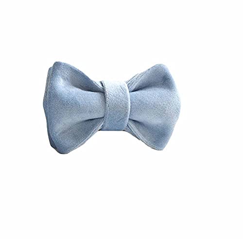 feiling Einfarbige Katzenhalsband Steckverschluss Verstellbare Haustier Halskette Pastell Welpenhalsband mit Bogenknoten Accessory für Katzen (hellblau Bowknot, One Size) von feiling