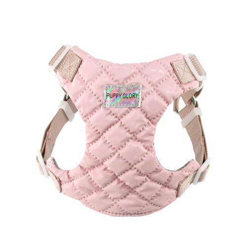 feiling Hundegeschirr für Kleine und Mittlere Hunde Brustgeschirre Haustier Softgeschirr Welpengeschirr (pink, M: chest 45-52cm) von feiling