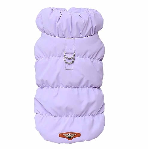 feiling Verdickte Hundeweste Winter Hundemantel Bequeme Outdoor Hundejacke Haustier Thermal Gilet für Kleine Mittlere Hunde (XXL, a lila) von feiling