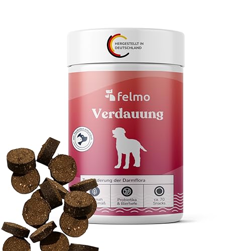 FELMO Verdauungs-Snacks für Hunde (180g) Leckerli mit Probiotika für die Förderung der Darmregulierung & Verdauung, Stärkung des Immunsystems deines Hundes, frei von Getreide und Zucker von felmo