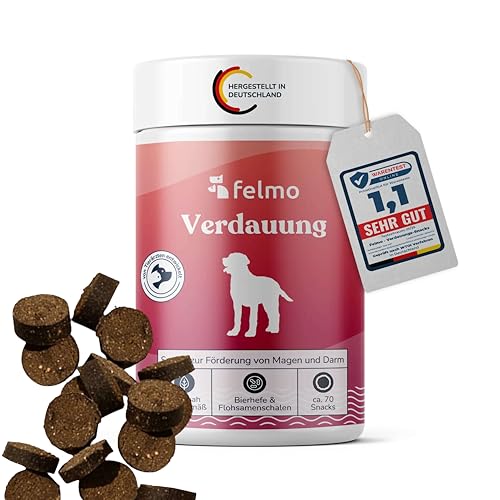 FELMO Verdauungs-Snacks für Hunde (180g) Leckerli für die Förderung der Darmregulierung & Verdauung, Stärkung des Immunsystems deines Hundes, frei von Getreide und Zucker von felmo