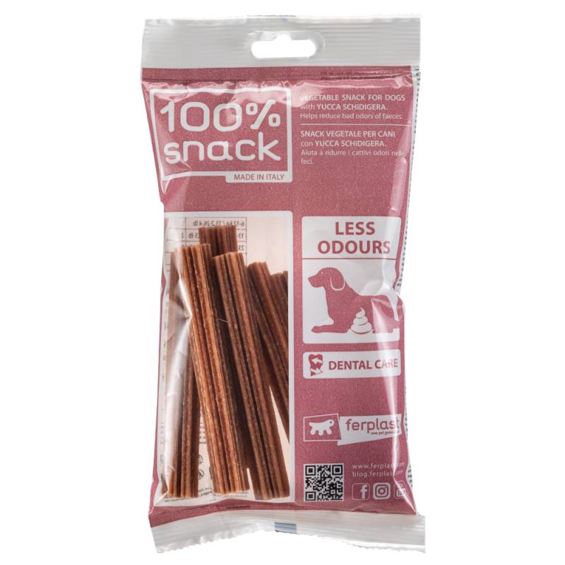 Ferplast Zahnpflege-Snack Snowflake Yucca - Sparpaket: 3 x Größe S: für kleine Hunde (5 - 12 kg) von ferplast