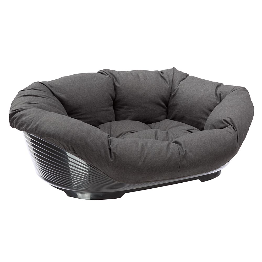 Set aus Ferplast Korb Siesta Deluxe mit Überzug Sofà - Anthrazit - Set Größe 4: Korb + Überzug + Füße Set aus Ferplast Korb Siesta Deluxe mit Überzug Sofà - Anthrazit - Set Größe 4: Korb + Überzug + Füße von ferplast