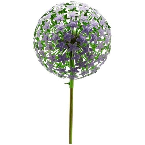 finehomegarden Allium Metall XXL Gartenstecker Purple ArtFerro Blütenkugel Ø29cm H140cm Stecker Deko Garten von finehomegarden