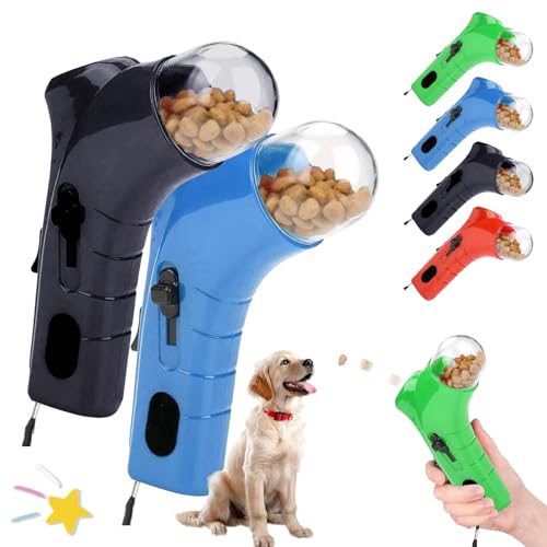 Katze behandeln Shooter, Haustier Hundefutter Katapult, Handheld Haustier Fütterung interaktives Spielzeug, behandeln Launcher für Katze Hund, interaktive Haustier Fütterung Spielzeug (A + B) von fjaldjfu