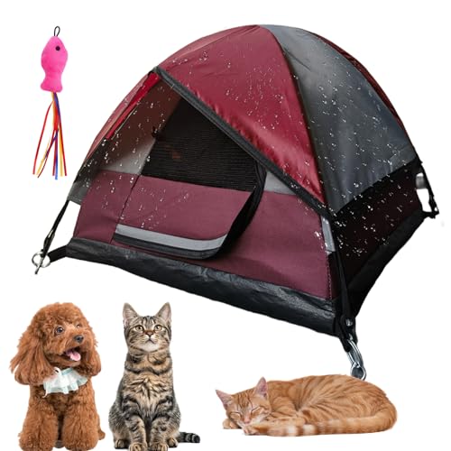 Mini Tent for Pets, Mini Cat Tents, Mini Display Tent, Display Tent, Tiny Cat Tent, Foldable, Waterproof Breathable Mini Tent for Indoor, Outdoor Cats Dogs (Purple) von fjaldjfu