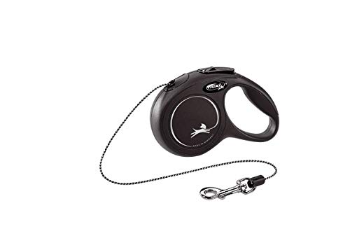 flexi® CAT XS Seil 3 m schwarz, Roll-Leine für Katzen und Kleintiere bis 8 kg von flexi