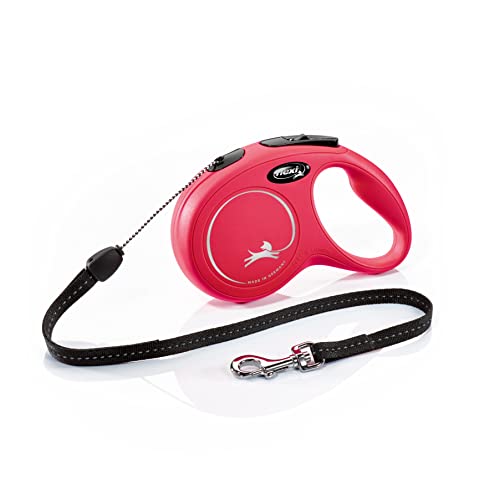 flexi® Classic S Seil 8 m rot, Roll-Leine für Hunde bis 12 kg von flexi