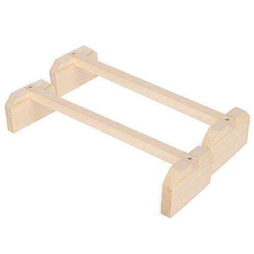 FLEXMAN 2 Teilige Lange Hühnersitzstange, 39,9 X 11,9 X 7,9 cm, Quadratische Holzstange, Freistehende Schlafstange, Küken Dschungel Gym Sitzstange für Haustierhühner und Vögel von flexman