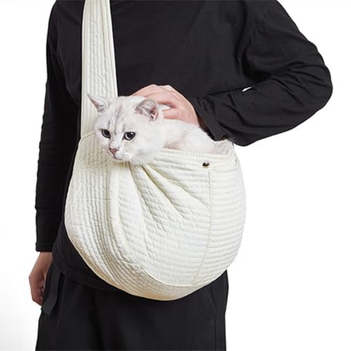 FLEXMAN Haustiertragetasche für Hunde, Tragbare Katzentragetasche mit Verbreitertem Schultergurt und Sicherheitshaken für Kleine Welpen mit Einem Gewicht von 6 bis 17 Pfund (M) von flexman
