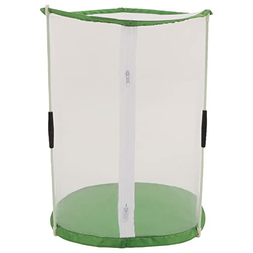 FLEXMAN Transparenter Schmetterlingskäfig mit Reißverschluss, Polyester Mesh Schmetterlingskäfig, Schmetterlingslebensraumkäfig, 12,4 X 12,4 X 15,7 Zoll von flexman