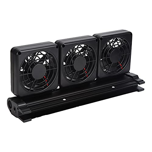 flexman Aquariumkühler, 11,8 X 5,1 X 2,6 Zoll, Einstellbare Windgeschwindigkeit, Aquarium Kühlventilatorsystem, Aquariumventilator mit Klemmdüse für Wassertank von flexman