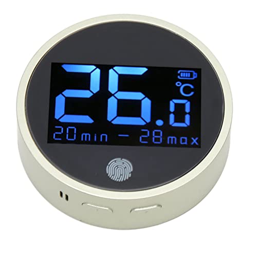 flexman Digitales Aquarium Thermometer, ±0,1 ℃ LED Display Thermometer mit Langem Sondenkabel, Reptilien Thermometer für Aquarium Wasser Terrarium von flexman