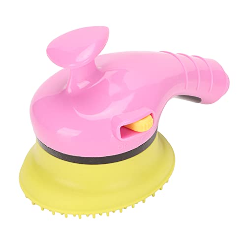 flexman Haustier Badegerät, 3 in 1 Duschkopfbürste für Haustiere mit Duschkopf Massagewerkzeug Kamm, Universelle Duschkopf Badebürste für Hunde mit Weicher Zahnmassage und Ergonomischem Griff (Rose) von flexman